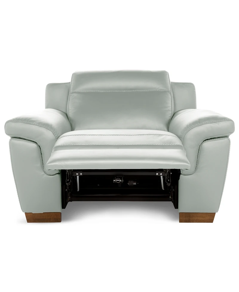 Julius Ii Leather Power Recliner, Exclusively at Macy's