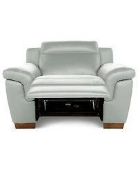 Julius Ii Leather Power Recliner, Exclusively at Macy's