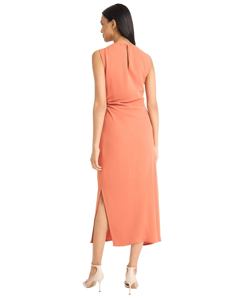 Donna Morgan Women's Sleeveless Sheath Midi Dress