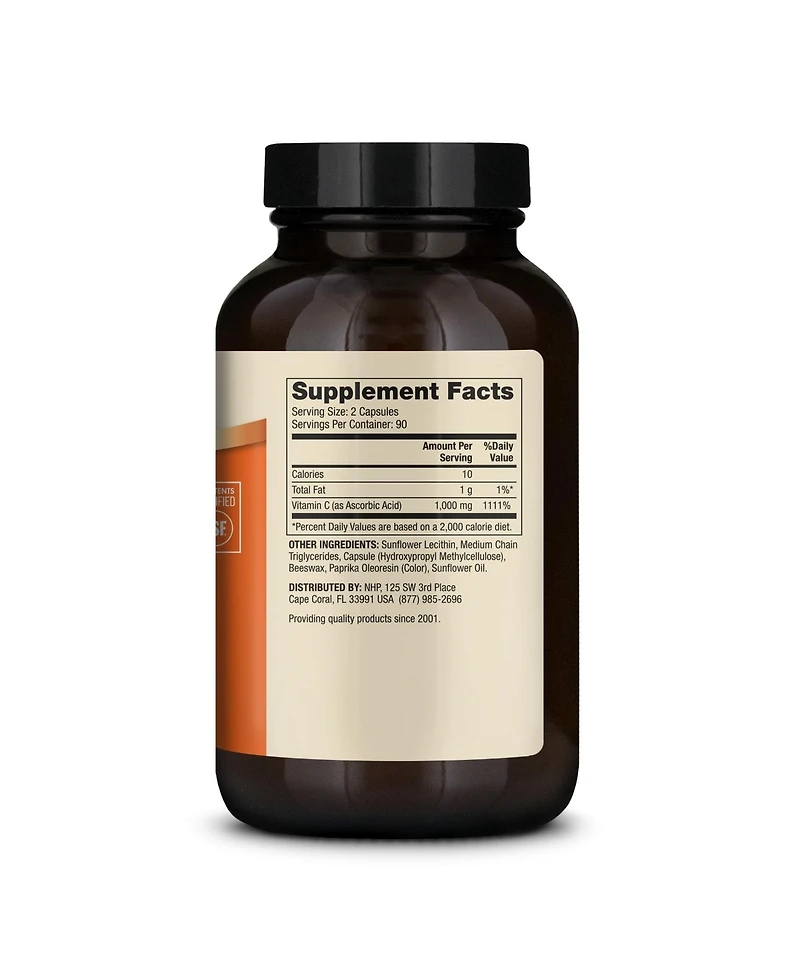Dr. Mercola Liposomal Vitamin C, 1,000 mg per Serving, 90 Servings, Supports Immune Health