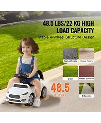 Toddler Ride On Push Car Ages 1-3 with Music Steering Wheel and Under Seat Storage