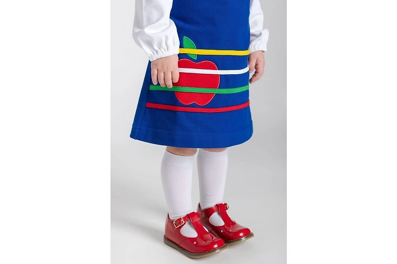 Florence Eiseman Toddler Girls French Terry Jumper With Apple