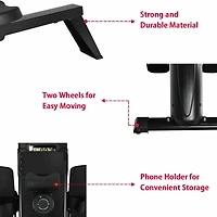 Akiudex Foldable Magnetic Quiet Operated Fitness Rowing Machine with 10 Level Adjustable Resistance