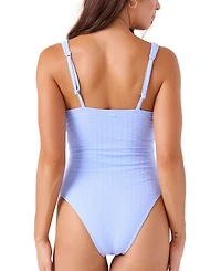 Roxy Juniors' Haleiwa Plunge-Neckline One-Piece Swimsuit