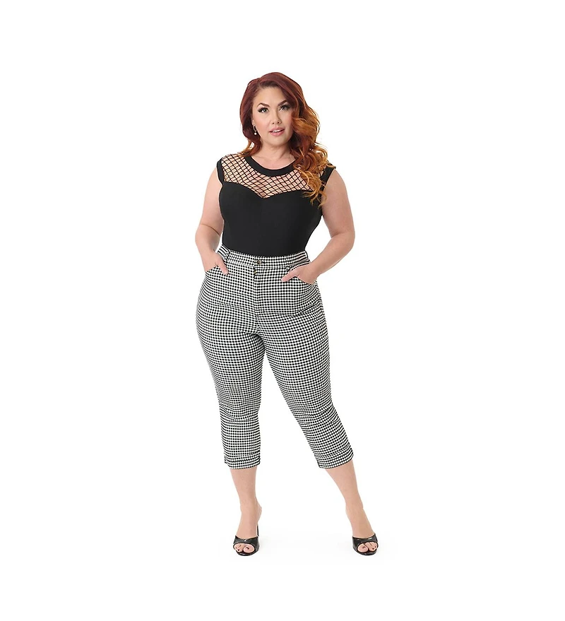 Unique Vintage Plus Capris