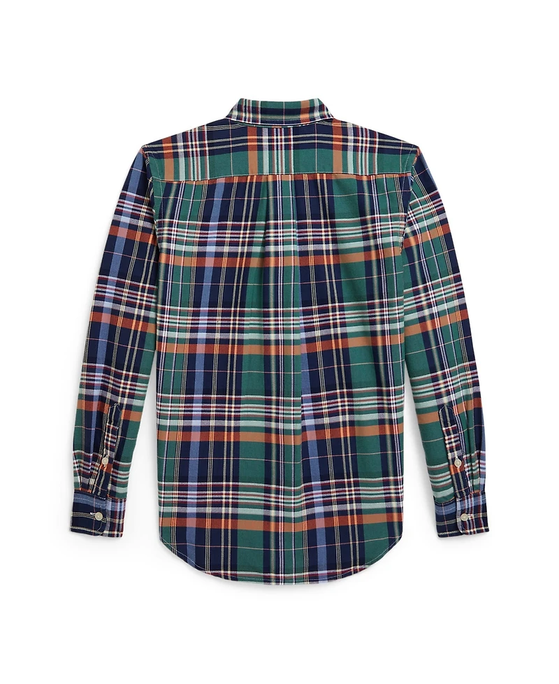 Polo Ralph Lauren Big Boys Plaid Cotton Oxford Shirt