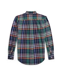 Polo Ralph Lauren Big Boys Plaid Cotton Oxford Shirt
