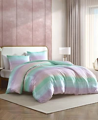Betsey Johnson Ombre Satin Reversible 3-Pc. Duvet Cover Set, King