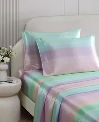 Betsey Johnson Printed Satin 3-Pc. Sheet Set, Twin Xl