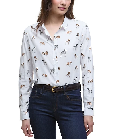 Barbour Women's Printed Button-Front Shirt