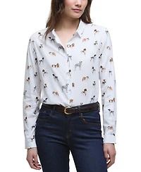 Barbour Women's Printed Button-Front Shirt