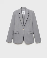 Mango Women's Fitted Suit Jacket