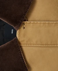 Mango Women's Contrasting Collar Cotton Parka