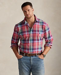 Polo Ralph Lauren Men's Big & Tall Plaid Oxford Shirt