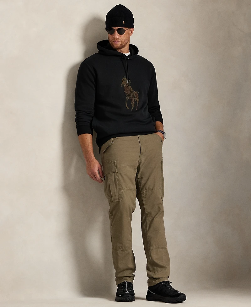 Polo Ralph Lauren Men's Big & Tall Camo Pony Double-Knit Hoodie