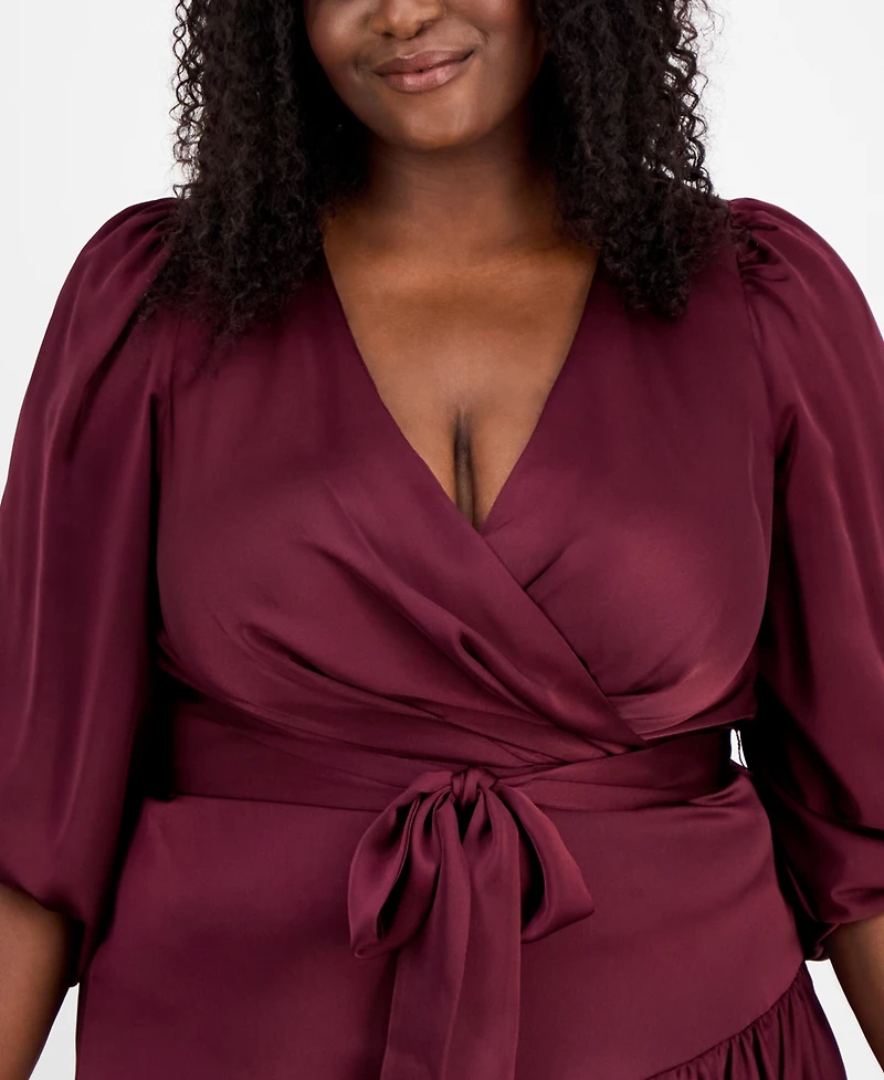 Anne Klein Plus Tiered Midi Dress