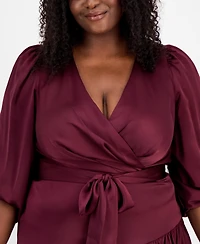 Anne Klein Plus Tiered Midi Dress