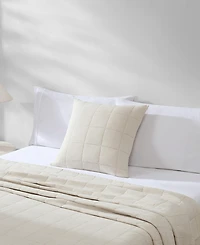 Calvin Klein Cotton Gauze Solid Decorative Pillow Cover, 22" x 22"