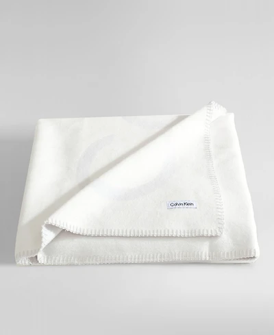 Calvin Klein Logo Reversible Throw, 50" x 70"