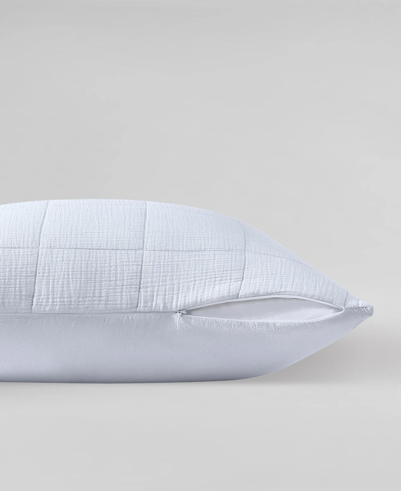 Calvin Klein Cotton Gauze Solid Decorative Pillow Cover, 22" x