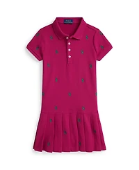 Polo Ralph Lauren Toddler and Little Girls Pony Stretch Mesh Dress