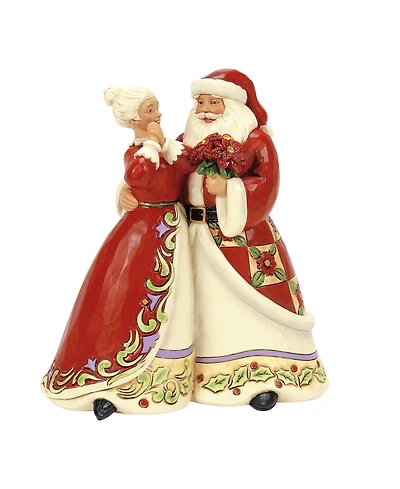 Jim Shore Santa and Mrs. Claus Figurine