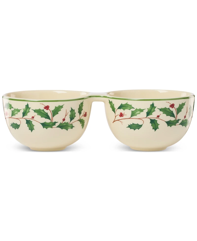 Lenox Holiday Double Bowl