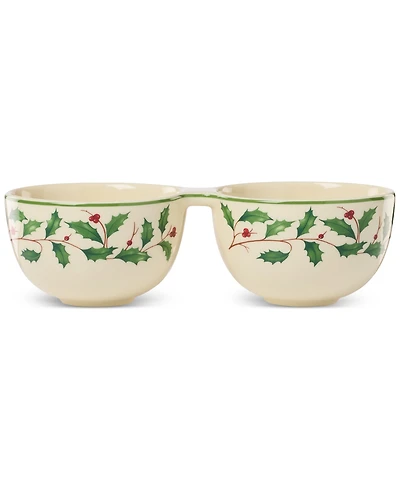 Lenox Holiday Double Bowl