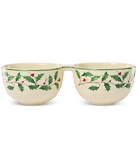 Lenox Holiday Double Bowl