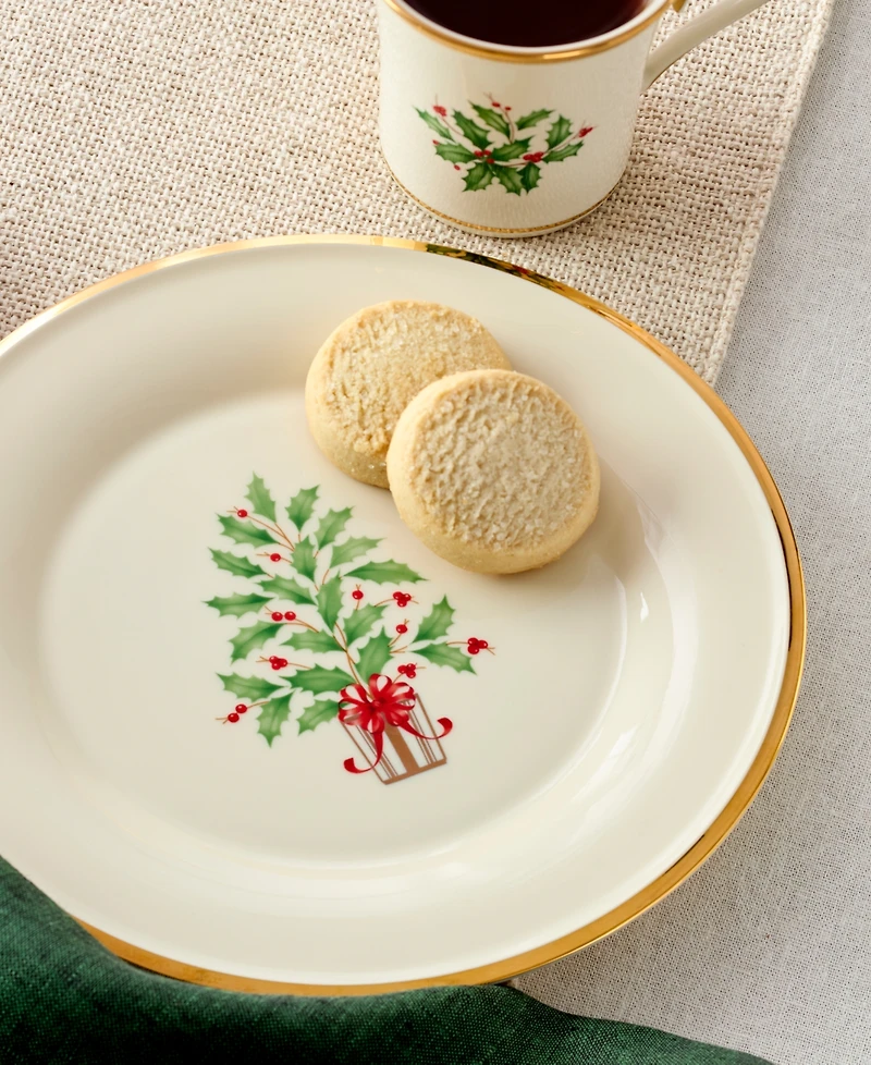 Lenox Holiday Tree Accent Plates, Set of 4