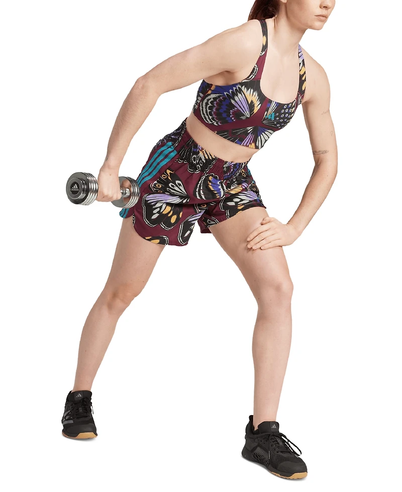 adidas x Farm Women's Printed 3-Stripe Pacer Shorts