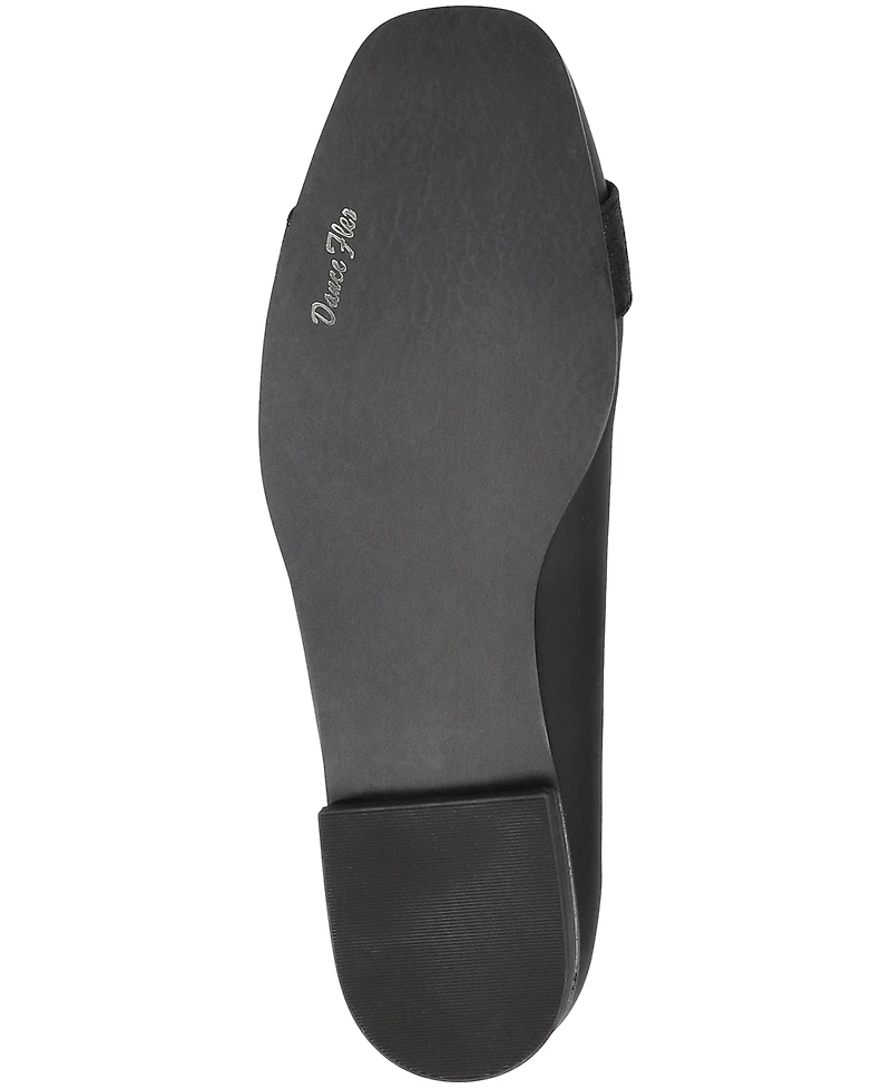 Easy Street Women's Keely Square Toe Ballet Flats