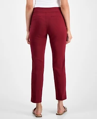 Jm Collection Petite Tummy-Control Cambridge Stretch Slim-Leg Pants, Created for Macy's