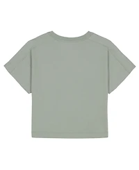 Calvin Klein Big Girls Applique Boxy Short Sleeve T-Shirt