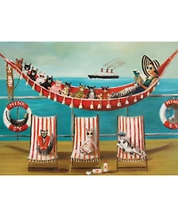 New York Puzzle Company All Paws on Deck 500 Piece Puzzle