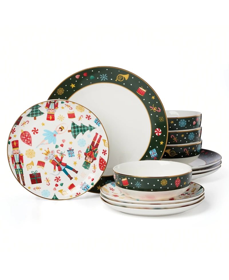 Lenox Nutcracker Ballet 12 Pc. Dinnerware Set, Service for 4