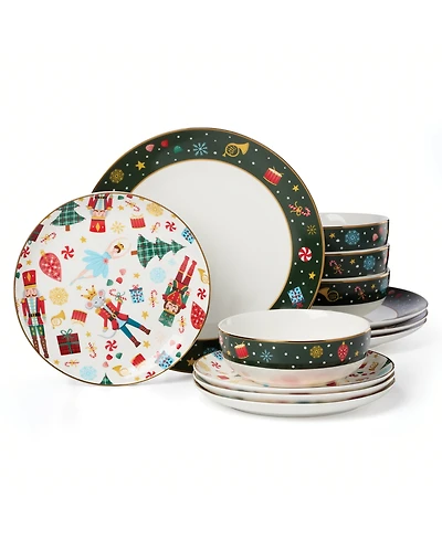 Lenox Nutcracker Ballet 12 Pc. Dinnerware Set, Service for 4
