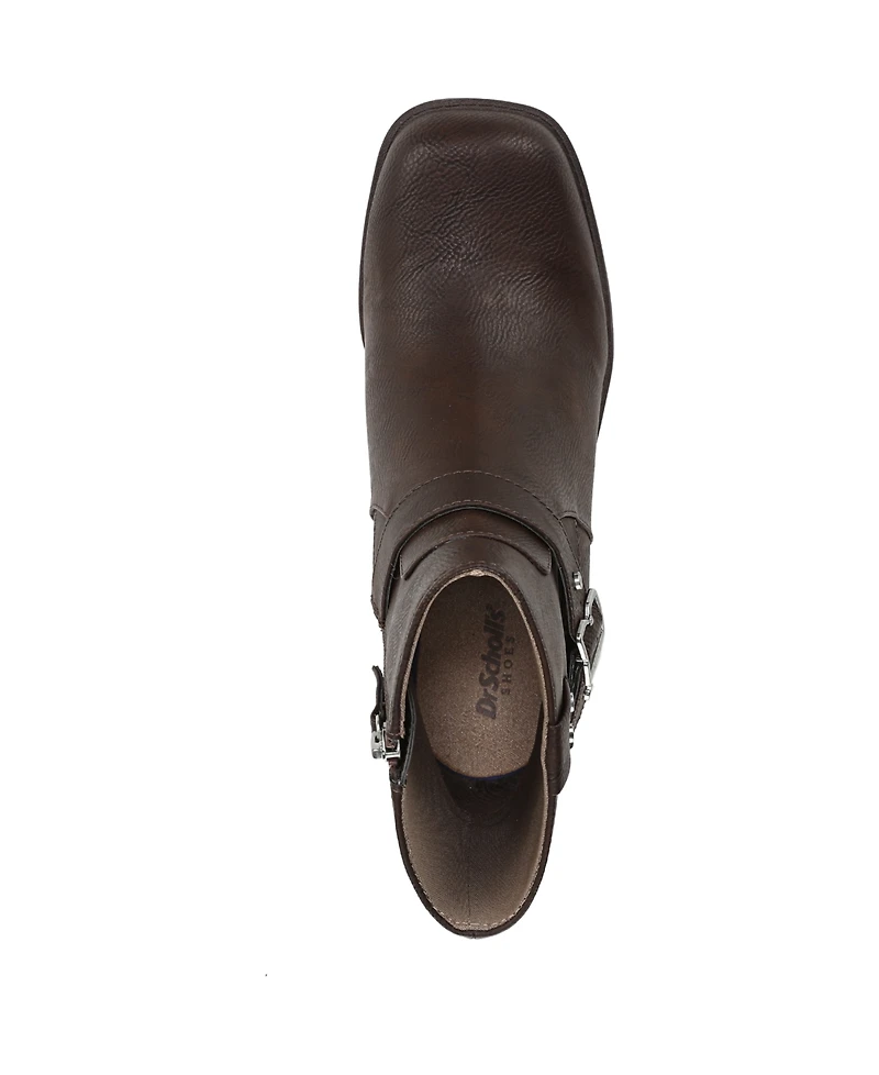 Dr. Scholl's Women's Janis Square Toe Rugged Short Boots