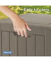 Mondawe 31 Gallon Outdoor Garden Resin Storage Deck Box