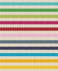 Dash and Albert Rugs by Annie Selke Rainbow Stripe Machine Washable DA2052 8'x10' Area Rug