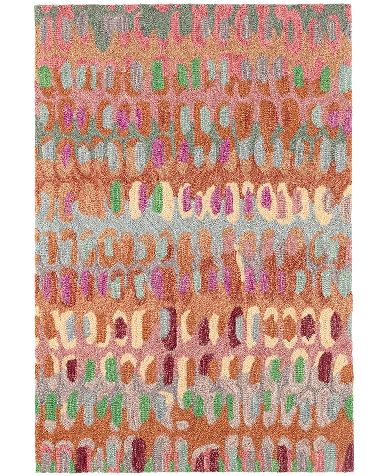 Dash and Albert Rugs by Annie Selke Paint Chip Wool DA1834 3'x5' Area Rug