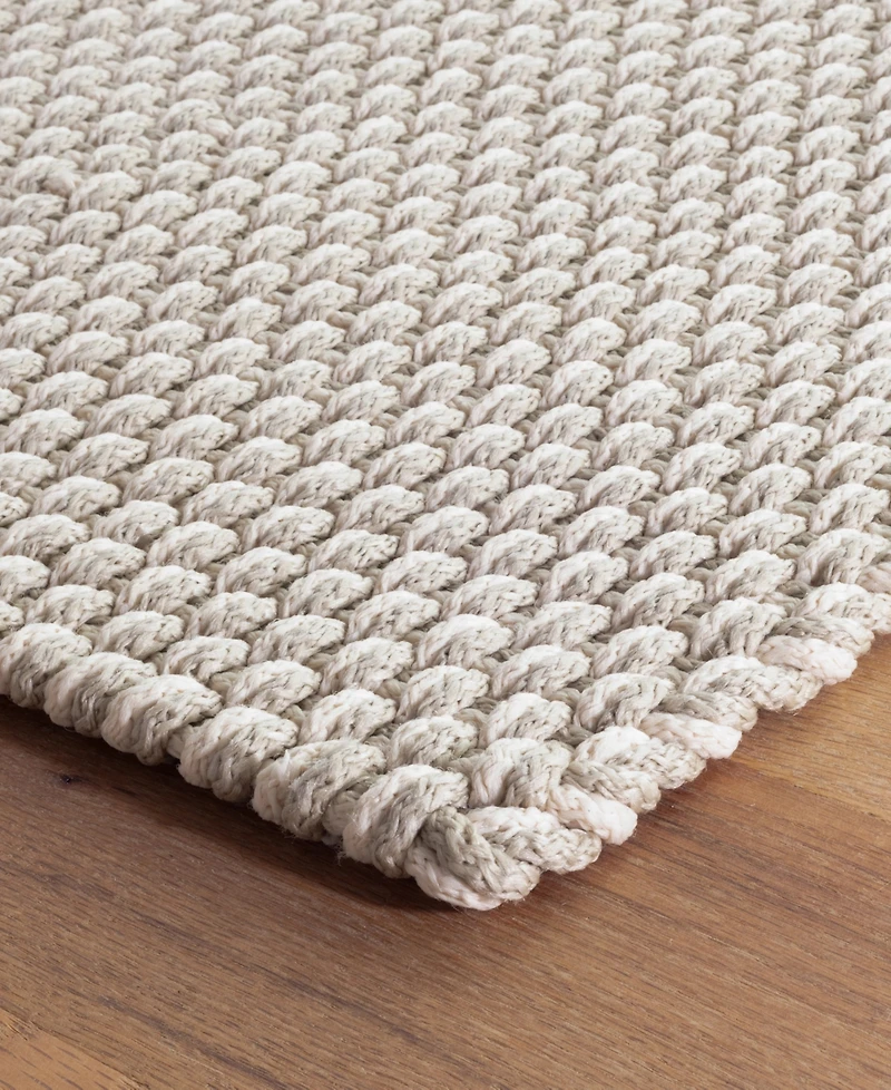 Dash and Albert Rugs by Annie Selke Two-Tone Rope Indoor/Outdoor RDB224 6'x9' Area Rug
