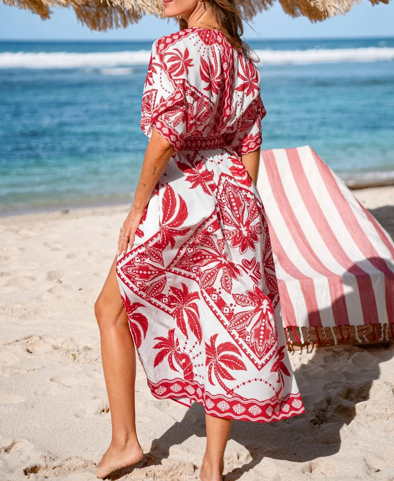 Cupshe Women's Sahara Soul Ornate Maxi Beach Dress