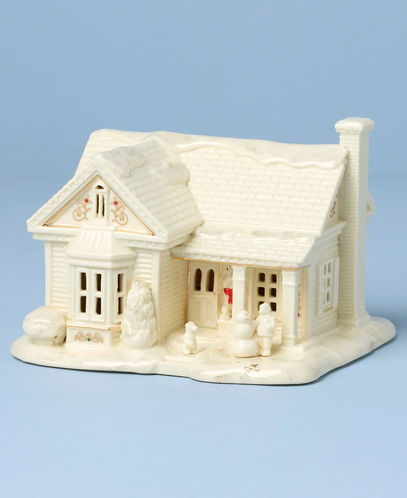 New For 2025! Lenox Mistletoe Park Lit House & Mini Figurines