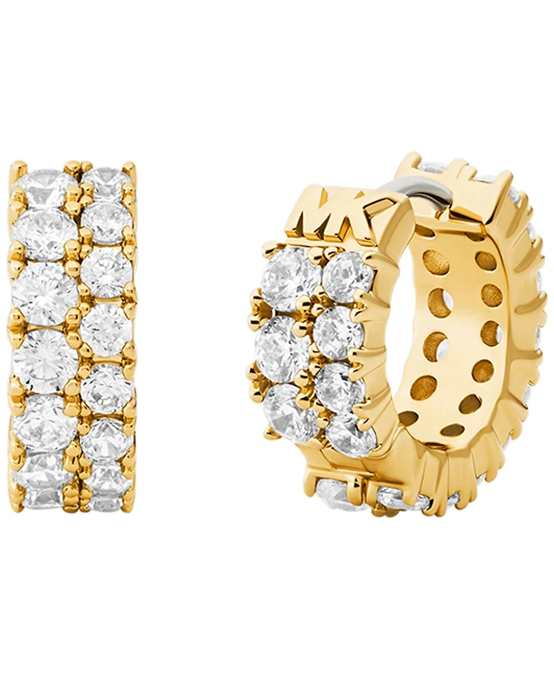 Michael Kors Cubic Zirconia Huggie Earrings