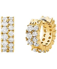 Michael Kors Cubic Zirconia Huggie Earrings