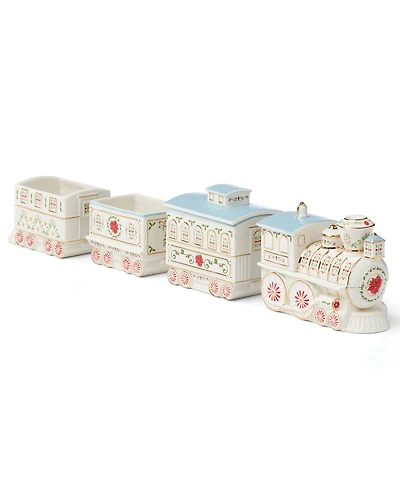 New For 2025! Lenox Village Christmas Porcelain Train Serving Set