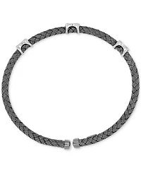 Macy's Cubic Zirconia Link Cuff Bracelet 14k Yellow Gold Over Sterling Silver