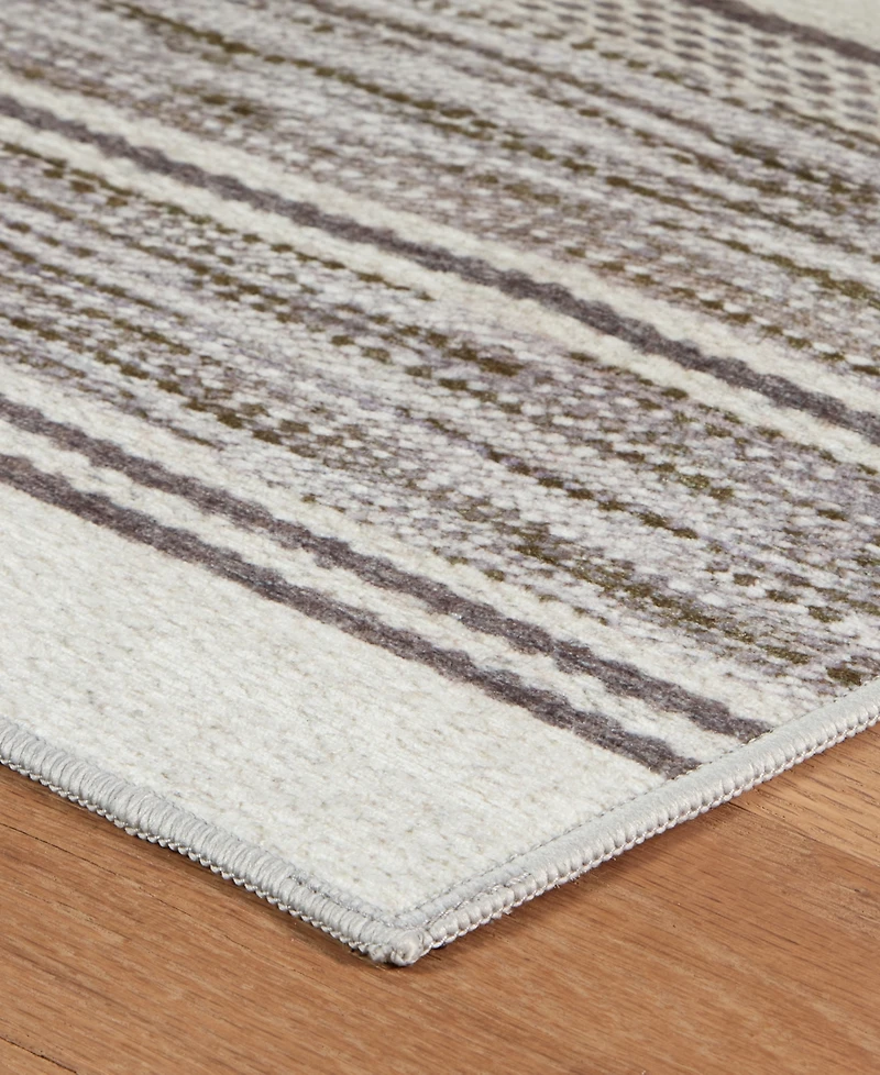 Dash and Albert Rugs by Annie Selke Ellington Stripe Machine Washable DA2340 5'x8' Area Rug