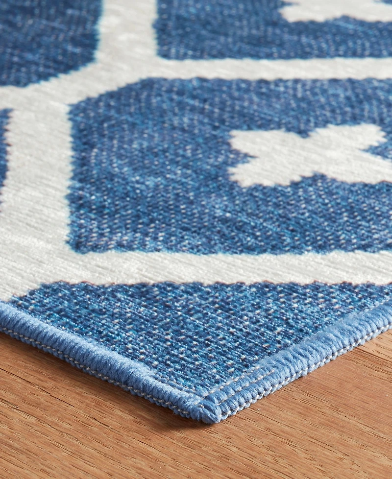 Dash and Albert Rugs by Annie Selke Elizabeth Machine Washable DA2171 4'x6' Area Rug